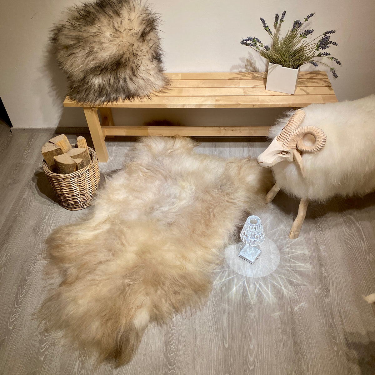 Island Schaffell Einzelstück L | Größe 150x90cm | Nr:1374