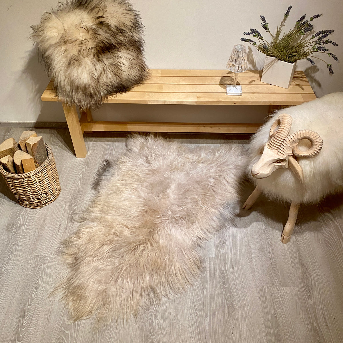Island Schaffell Einzelstück L | Größe 130x80cm | Nr:1330