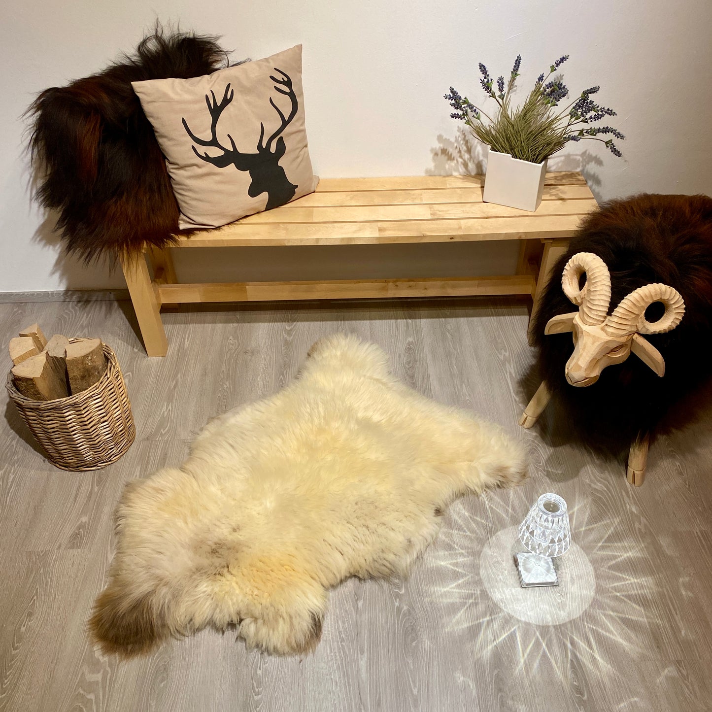 Schaffell XXL Einzelstücke | Größe 110x70cm | Nr:952