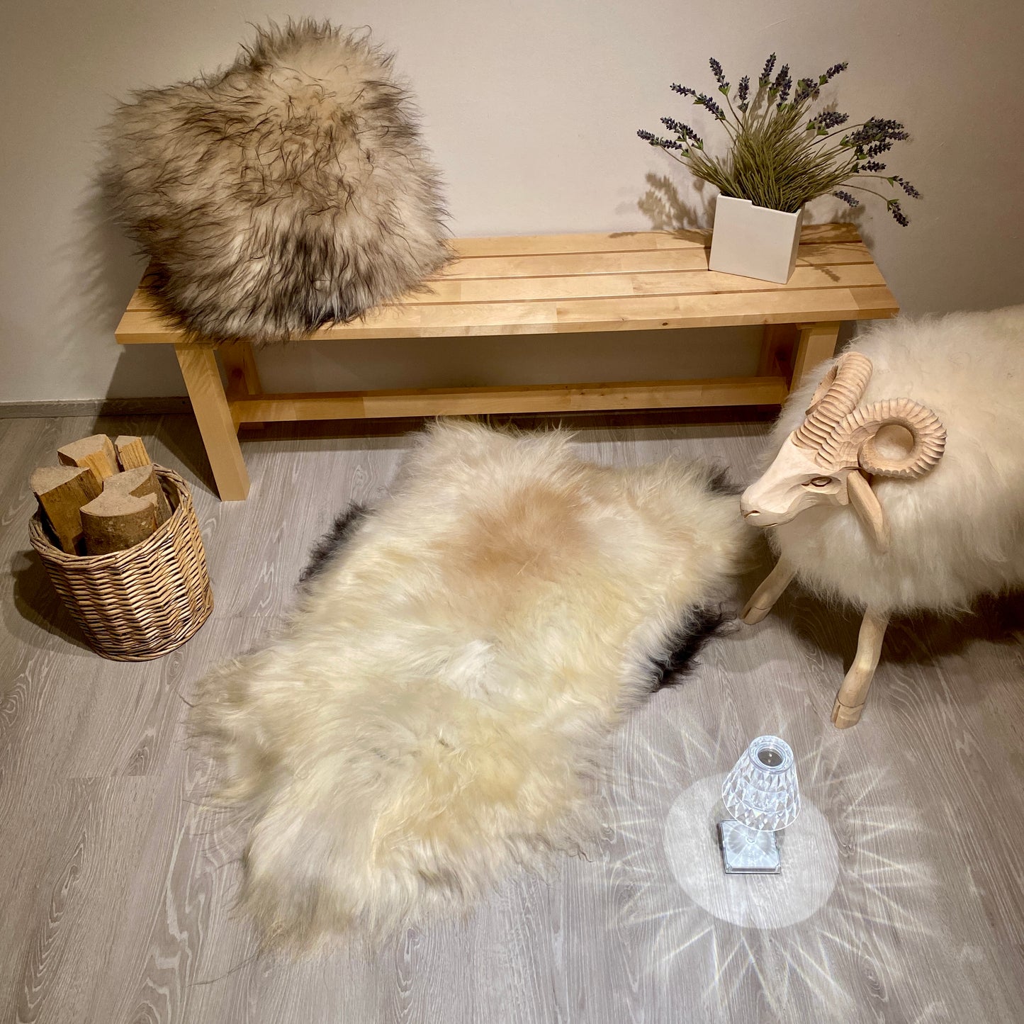 Island Schaffell XXL Einzelstück | Größe 130x80cm | Nr:1291