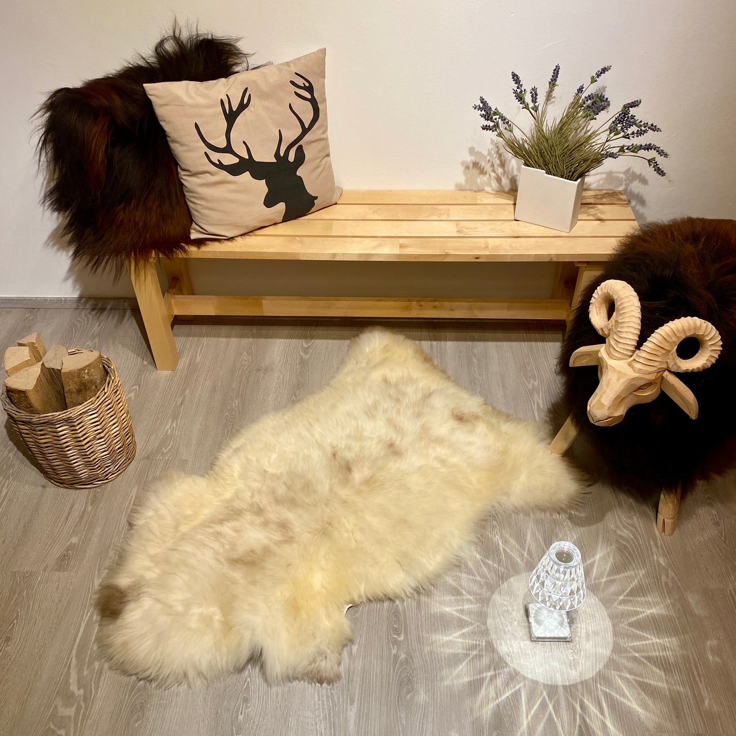 Schaffell XXL Einzelstücke | Größe 120x70cm | Nr:948