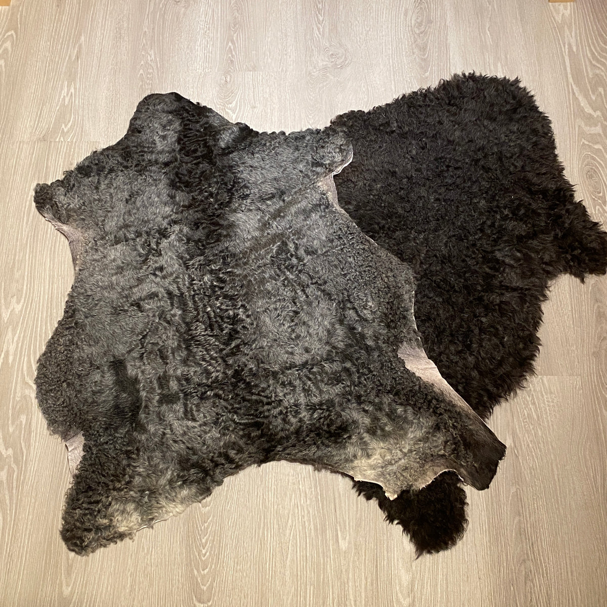 Gotland Schaffell C Ware | Dunkle Farbgebung | Geschoren | Länge: 90-100cm