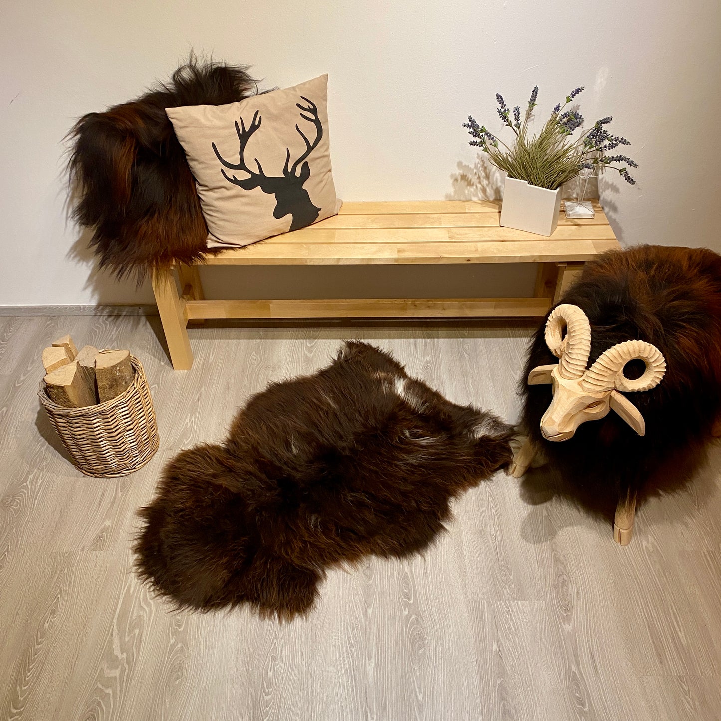 Schaffell XXL Einzelstücke | Größe 110x70cm | Nr:959