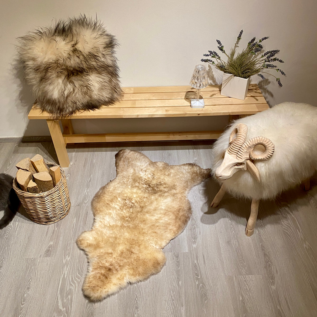 Merino Schaffell Einzelstück M | Größe 110x60cm | Nr:1325