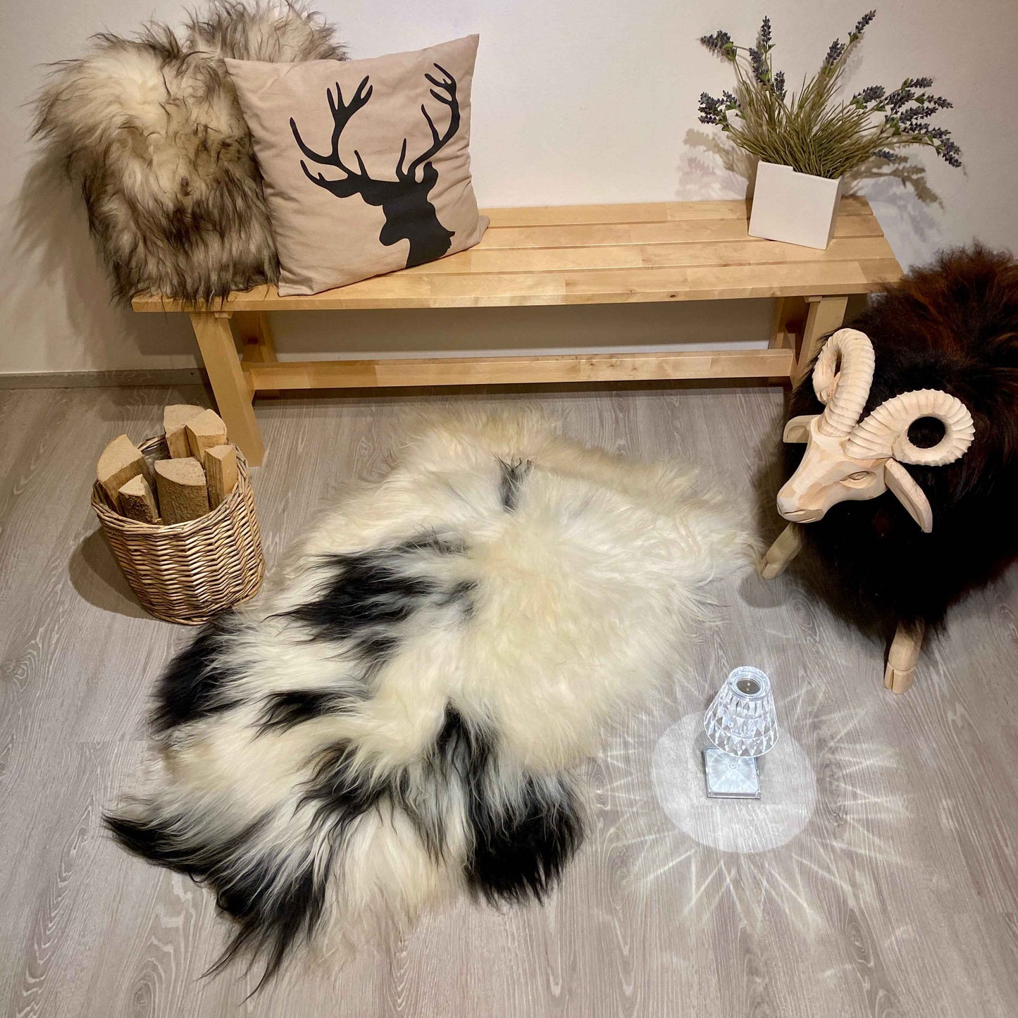 Island Schaffell XXL | Einzelstück | Größe 130x80cm | Nr:1091 - FellHaus