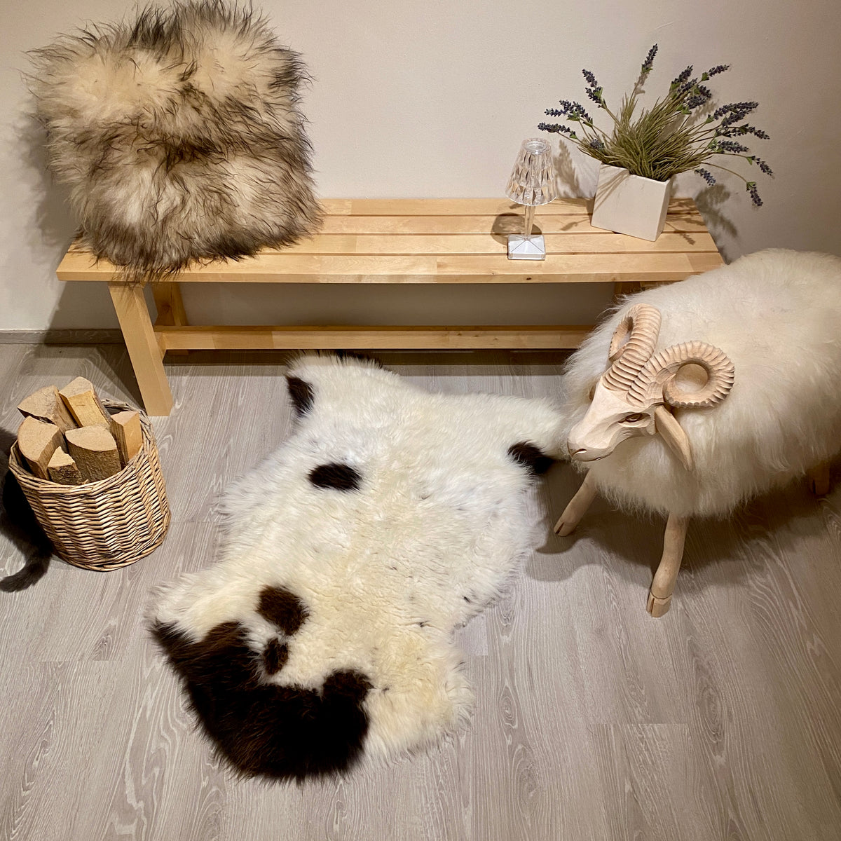 Merino Schaffell Einzelstück M | Größe 110x60cm | Nr:1327