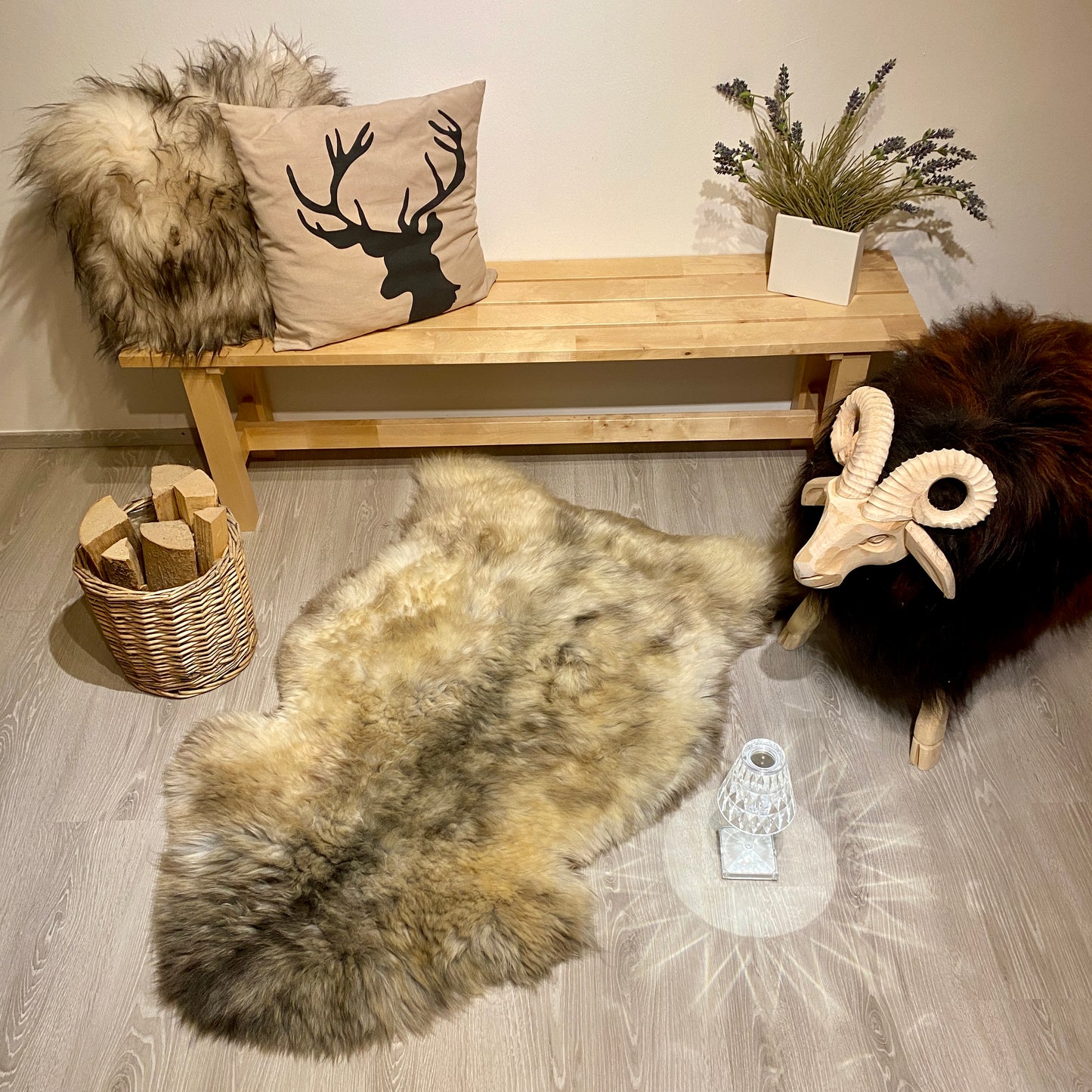 Schaffell XL Einzelstücke | Größe 130x80cm | Nr:1100