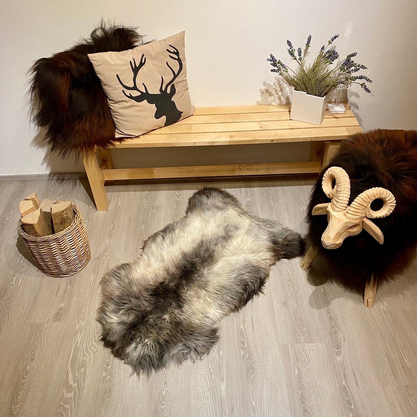 Schaffell XXL Einzelstücke | Größe 110x70cm | Nr:962