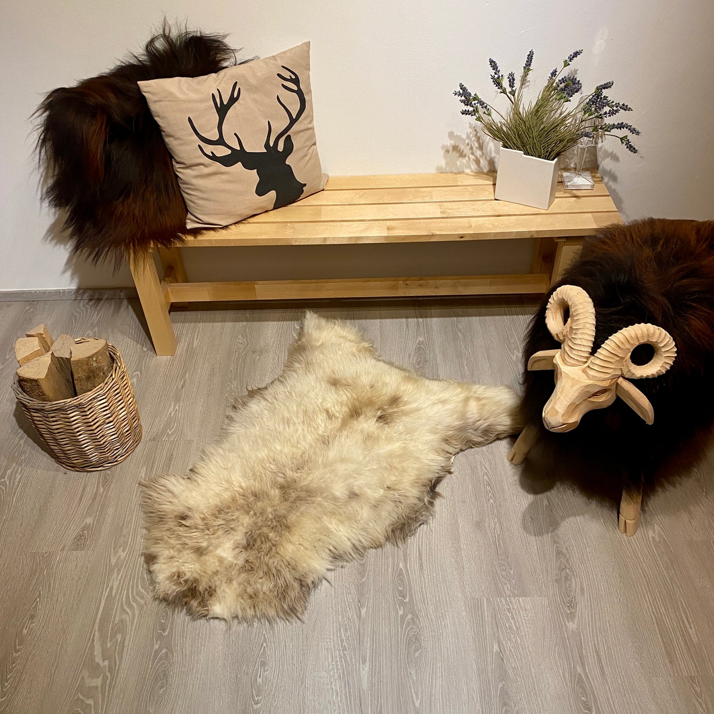 Schaffell XXL Einzelstücke | Größe 110x70cm | Nr:960