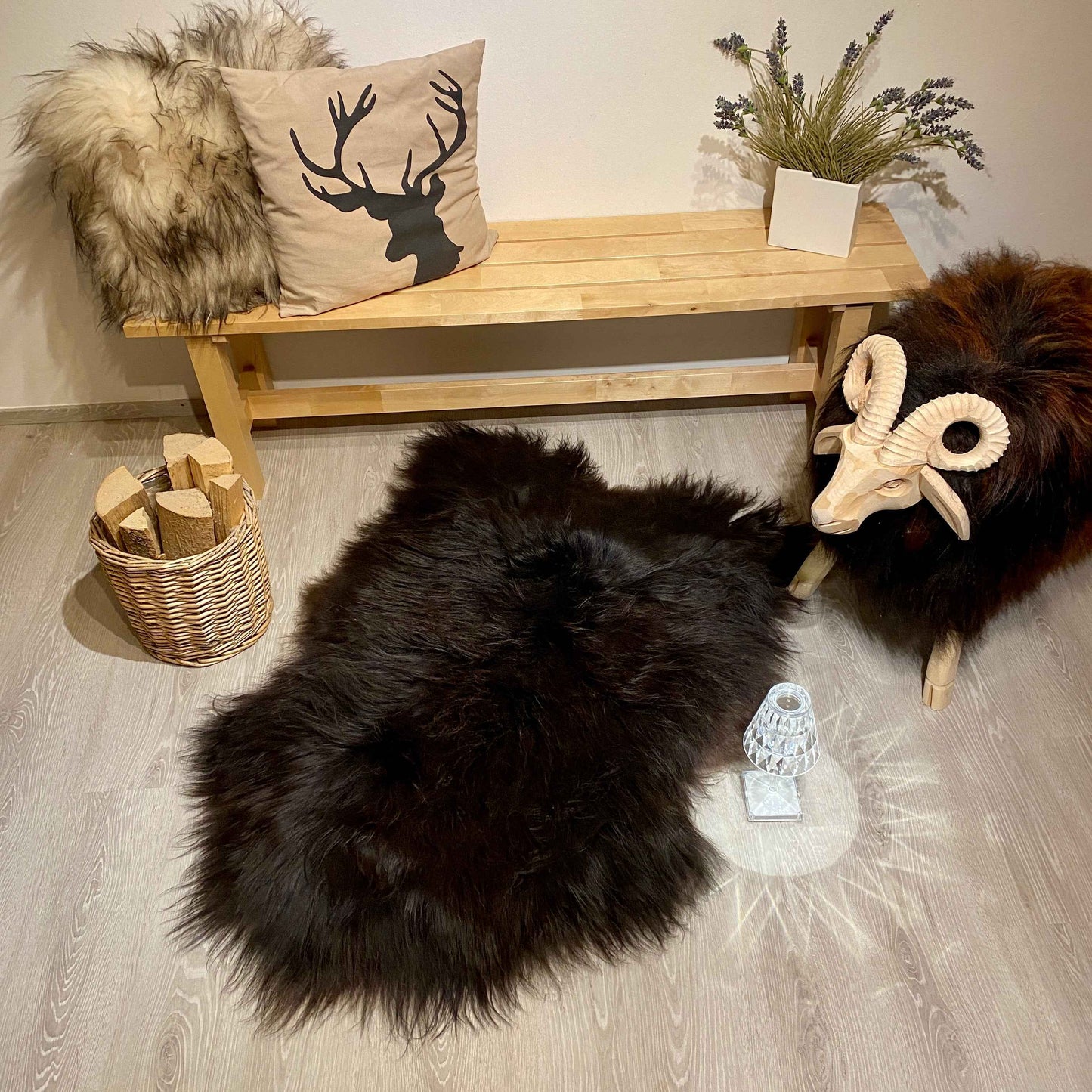 Island Schaffell XXL | Einzelstück | Größe 130x80cm | Nr:1088 - FellHaus
