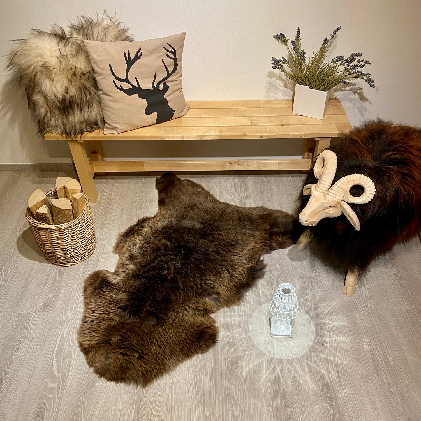 Schaffell XL Einzelstücke | Größe 120x70cm | Nr:1105