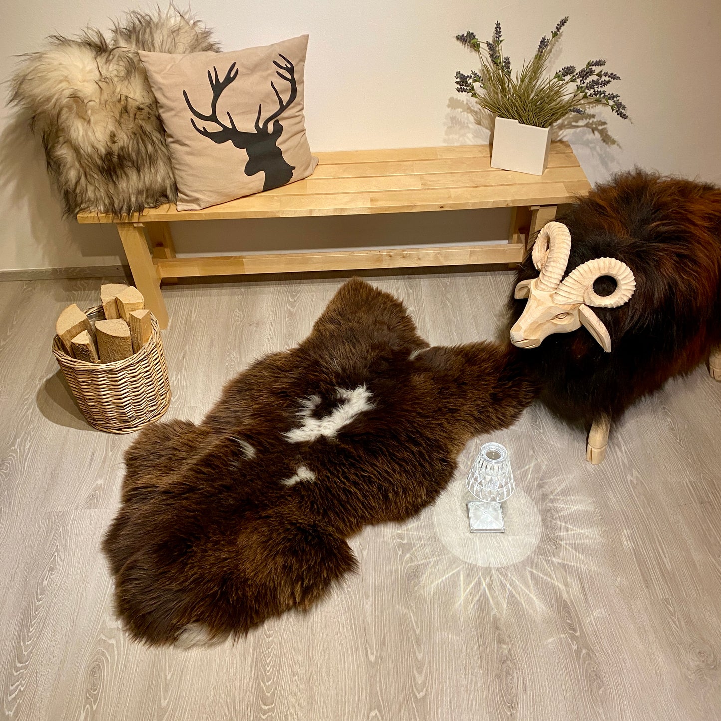 Schaffell XL Einzelstücke | Größe 130x80cm | Nr:1098