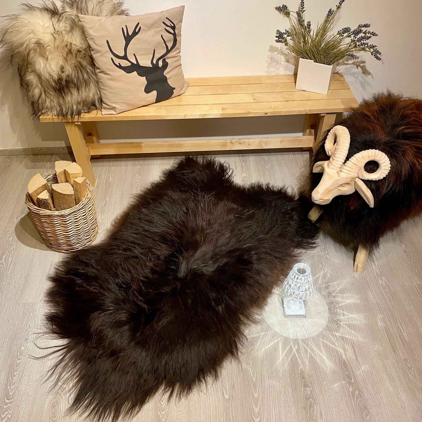 Island Schaffell XXL | Einzelstück | Größe 130x80cm | Nr:1089 - FellHaus