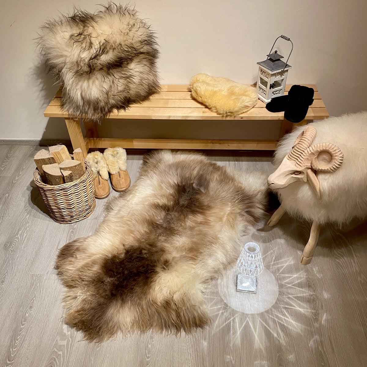 Merino Schaffell Einzelstück L | Größe 130x80cm | Nr:1406