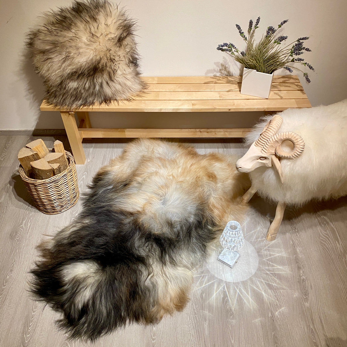 Island Schaffell Einzelstück L | Größe 130x80cm | Nr:1373