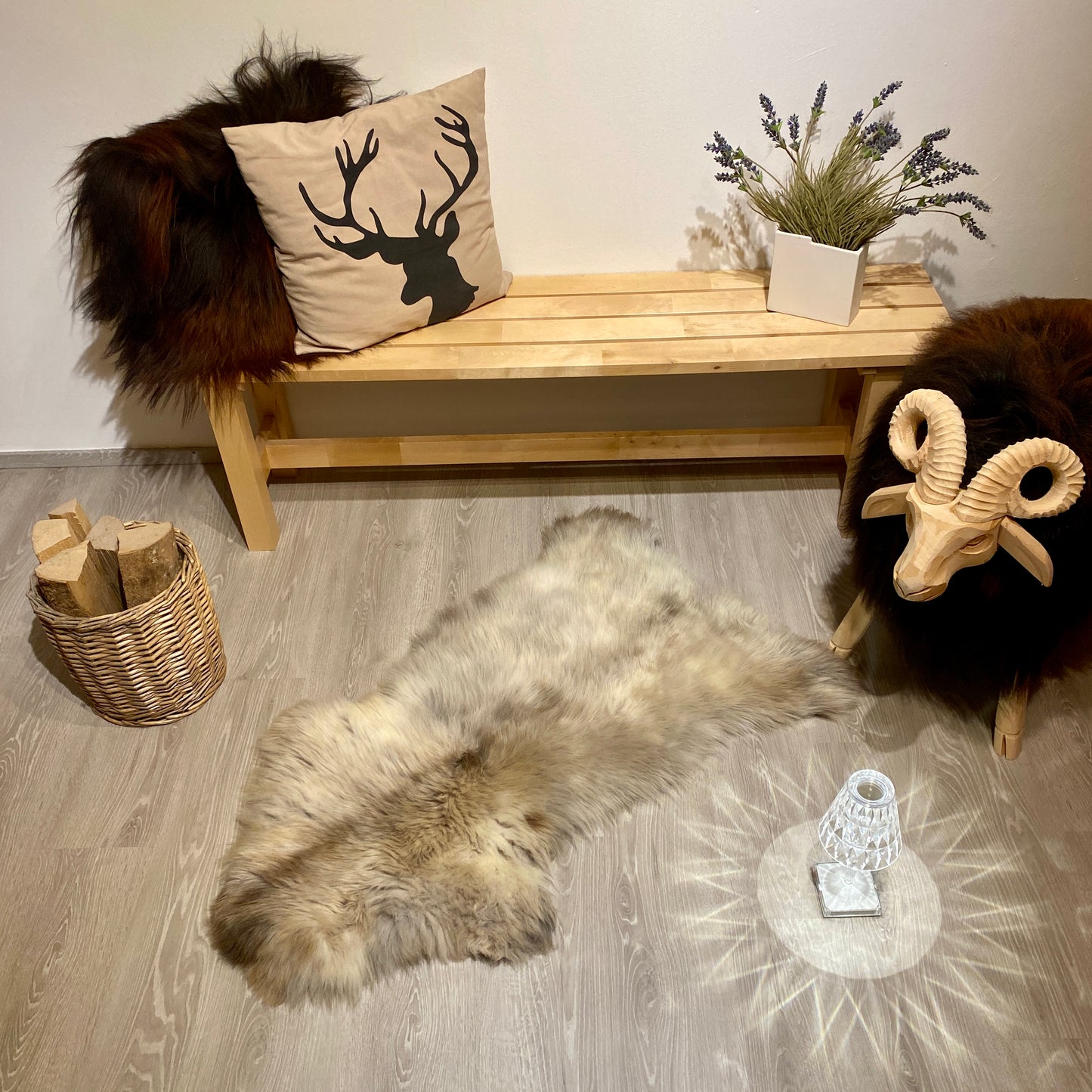 Schaffell XXL Einzelstücke | Größe 110x60cm | Nr:950