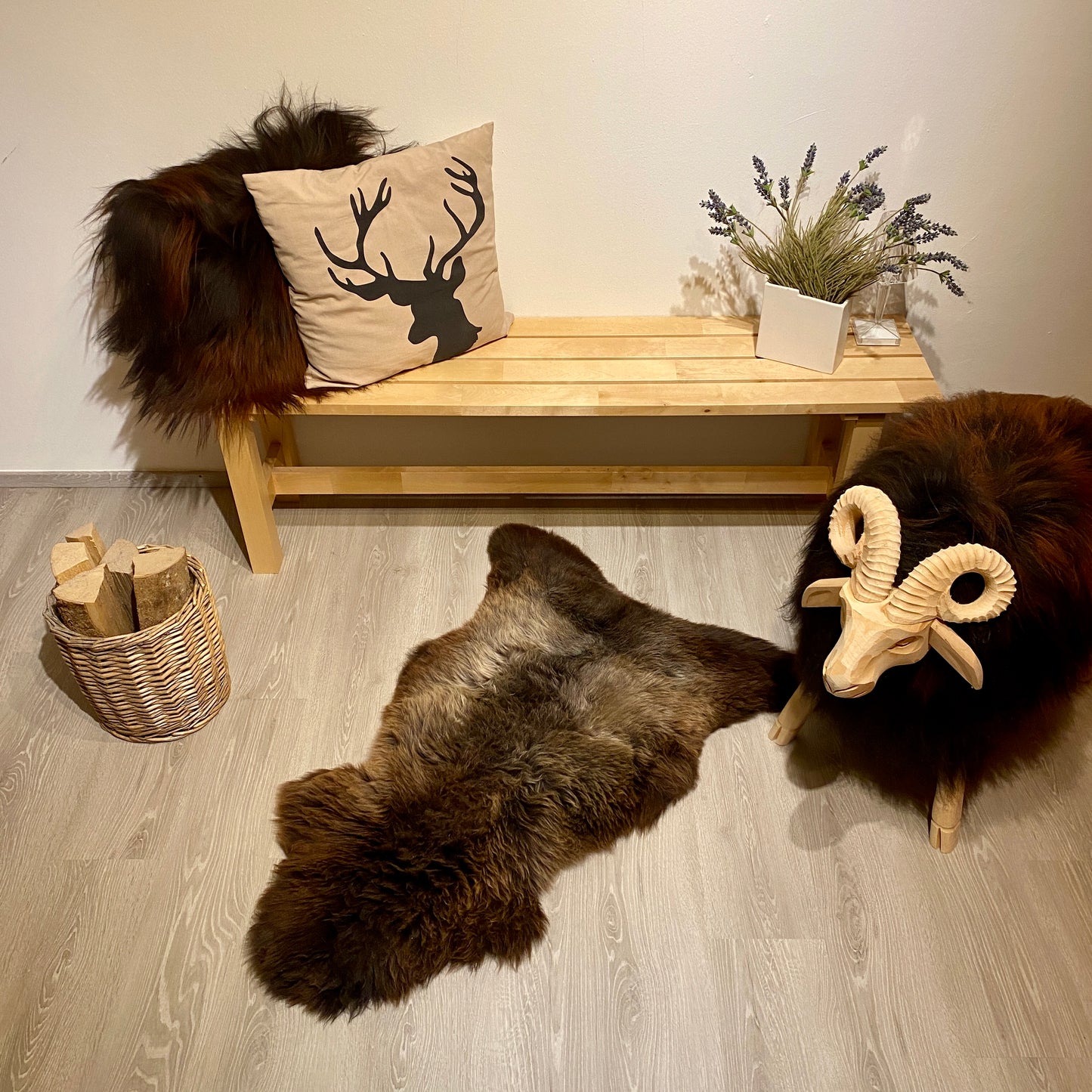 Schaffell XXL Einzelstücke | Größe 110x70cm | Nr:965