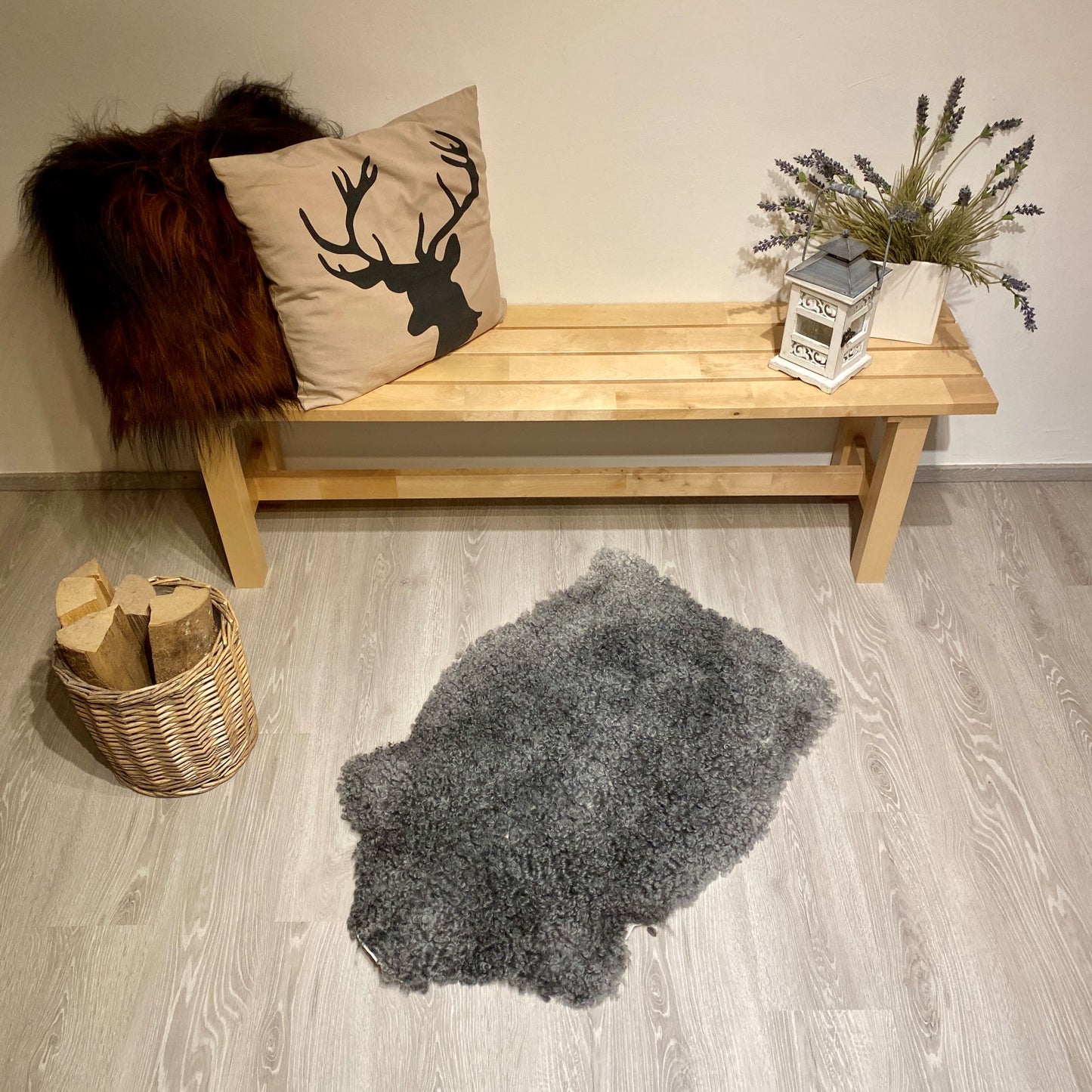 Gotland Schaffell grau