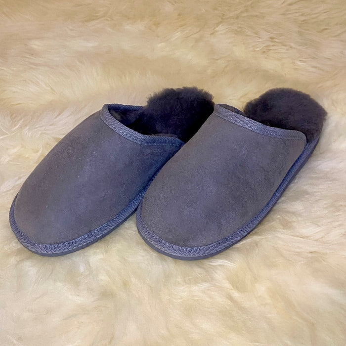 Lammfell Hausschuh | Unisex | Grau