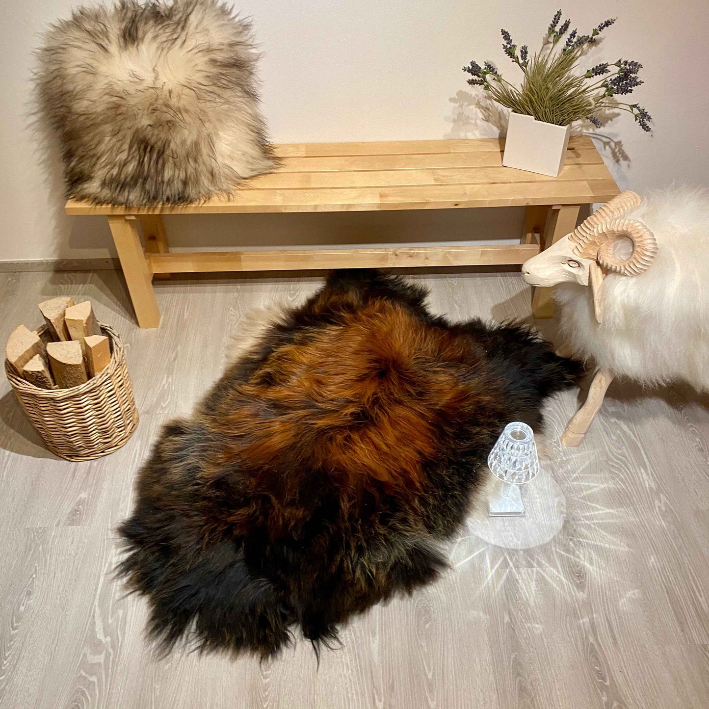 Island Schaffell XXL Einzelstück | Größe 130x80cm | Nr:1175 - FellHaus