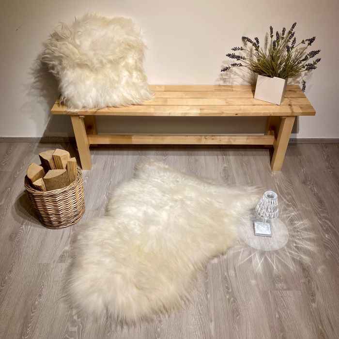Schaffell Kissen Weiß - FellHaus