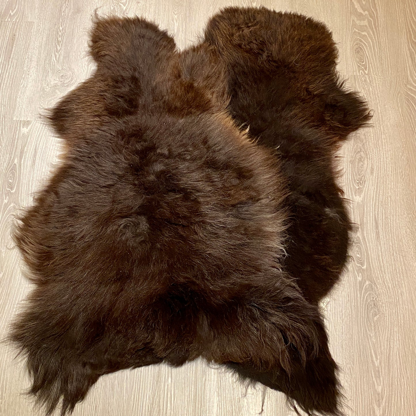 Schaffell Braun | B Ware | Länge: 100-120cm