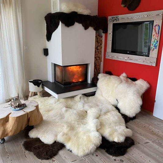 Schaffell aus Holland weiß