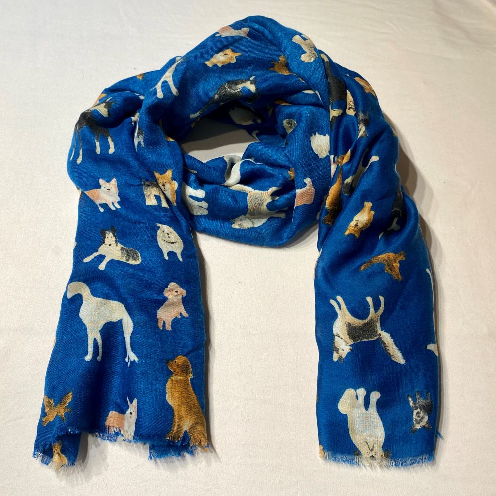 Schal mit Hund und Katze