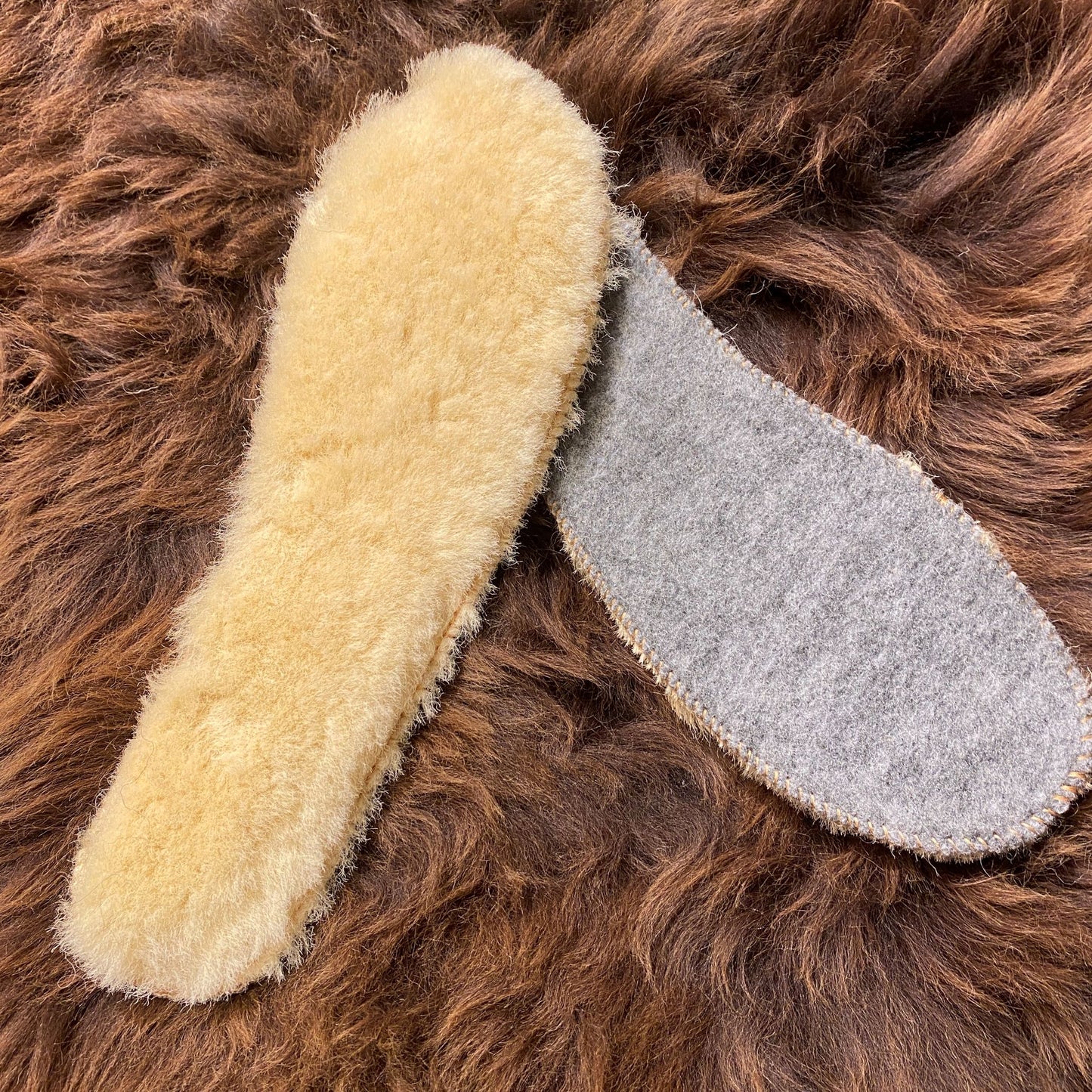 Schuheinlage Lammfell mit Filz
