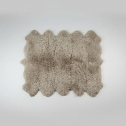 Schaffell Teppich | 10er | Größe: 210x230cm | Farbe: Greige