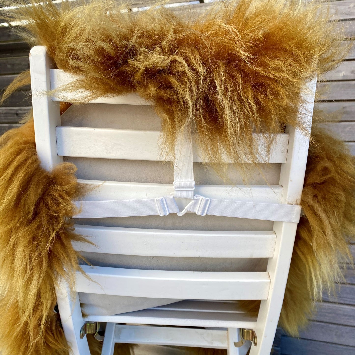 Fellbefestigung für Stuhl