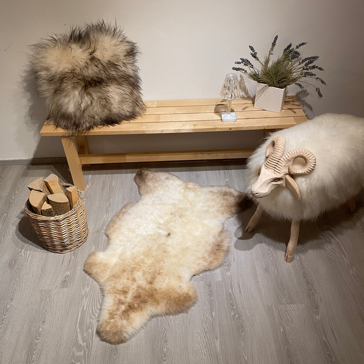 Merino Schaffell Einzelstück M | Größe 110x70cm | Nr:1319
