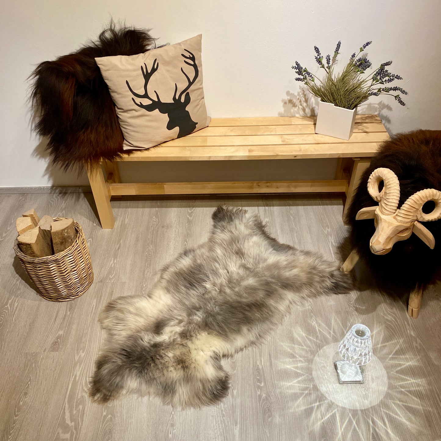 Schaffell XXL Einzelstücke | Größe 110x60cm | Nr:953