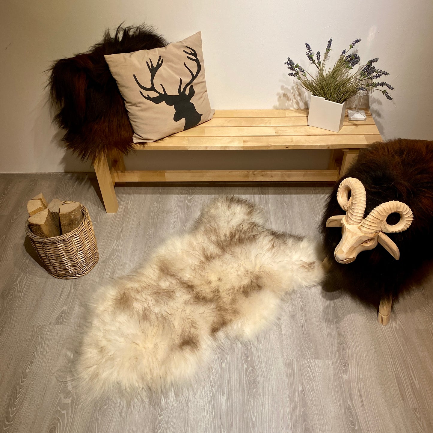 Island Schaffell Einzelstücke | Größe 120x80cm | Nr:973