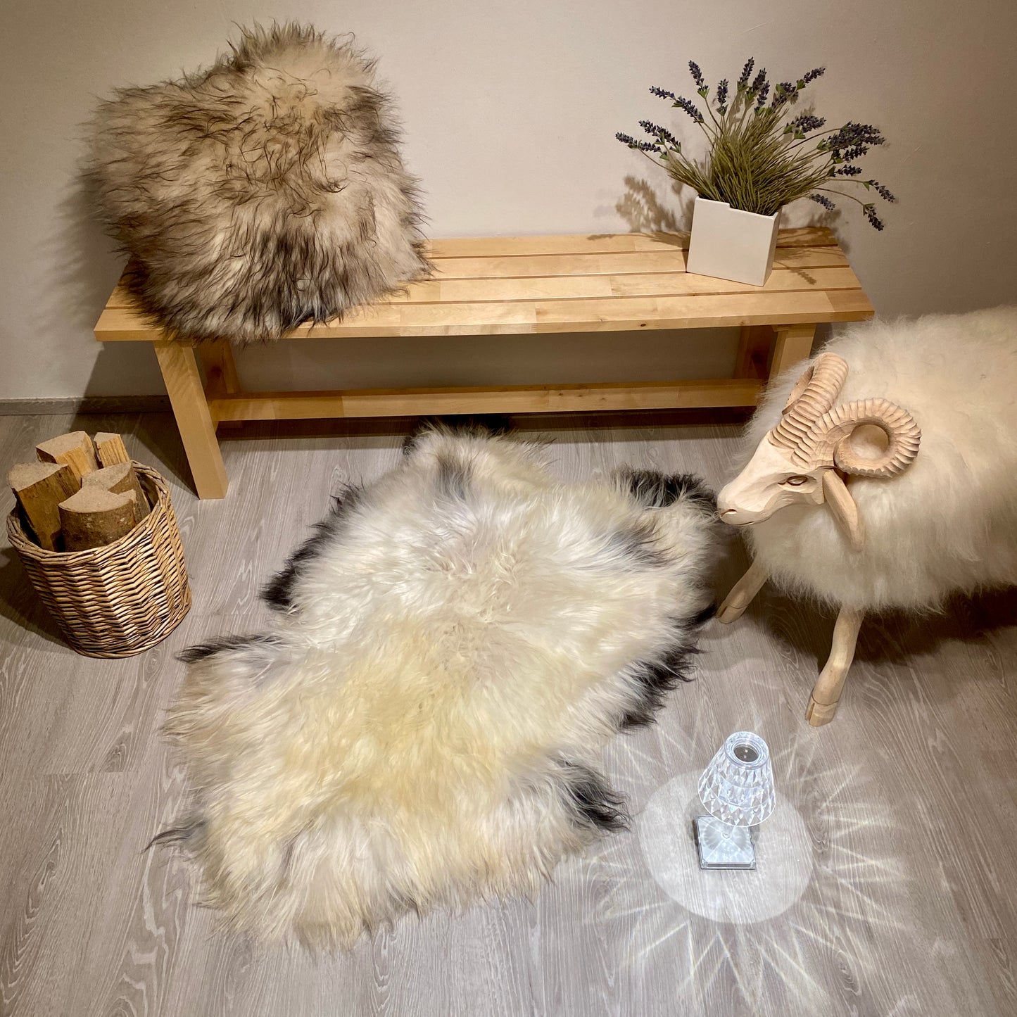 Island Schaffell XXL | Einzelstück | Größe 130x70cm | Nr:1302