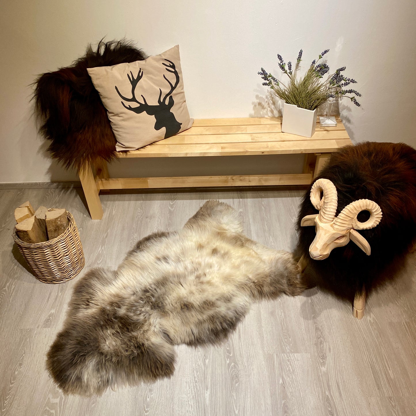 Schaffell XXL Einzelstücke | Größe 110x70cm | Nr:970