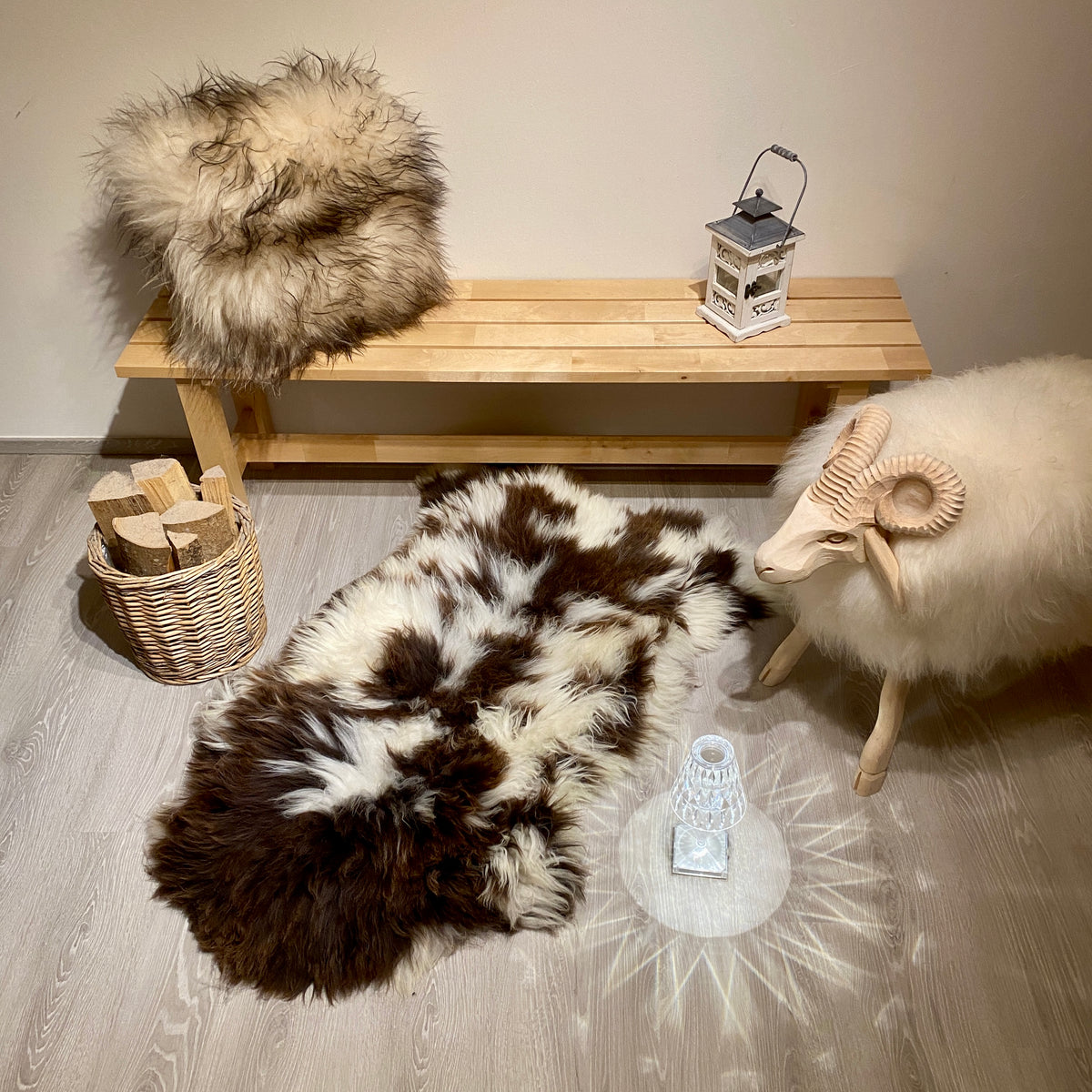 Merino Schaffell Einzelstück L | Größe 130x70cm | Nr:1404