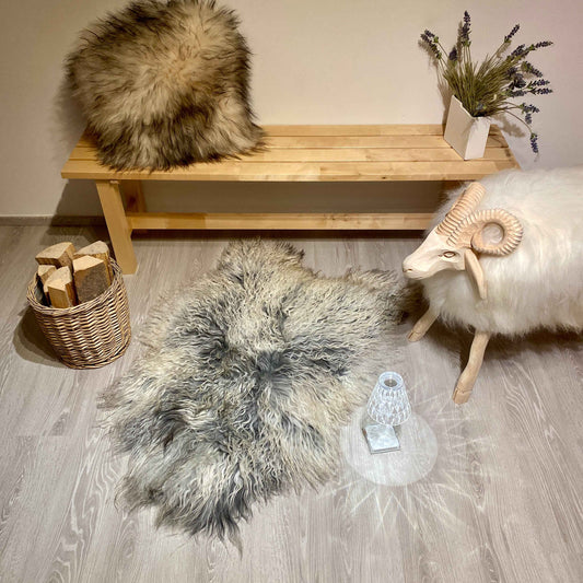 Island Schaffell gelockt Einzelstück | Größe 130x80cm | Nr:1202