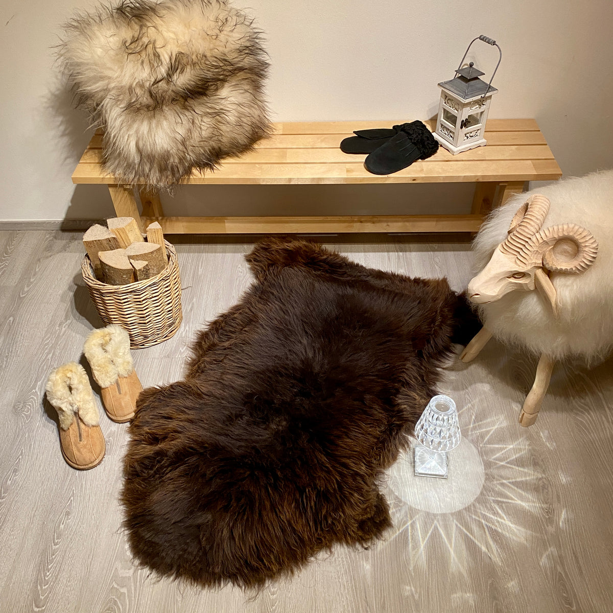 Merino Schaffell Einzelstück L | Größe 130x80cm | Nr:1416