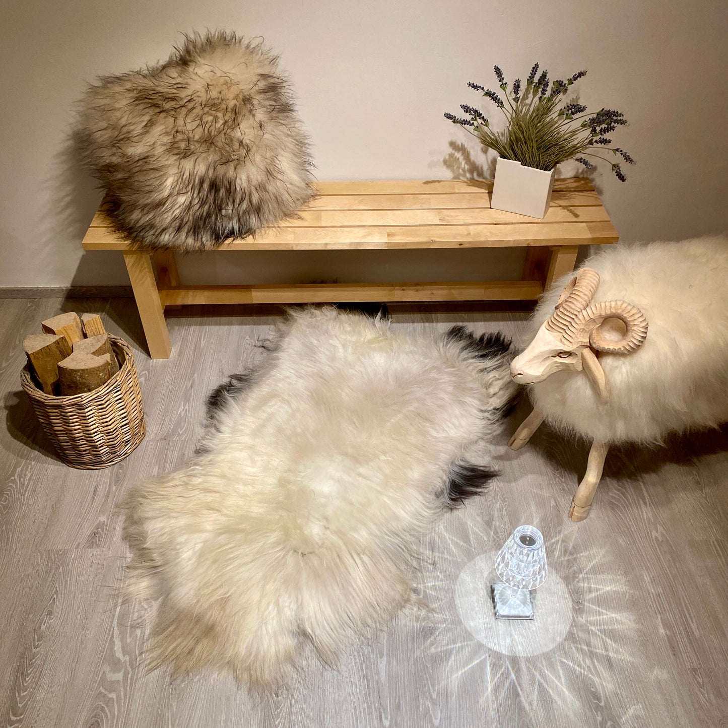 Island Schaffell XXL Einzelstück | Größe 130x80cm | Nr:1294