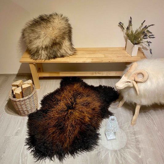 Island Schaffell gelockt Einzelstück | Größe 130x80cm | Nr:1199