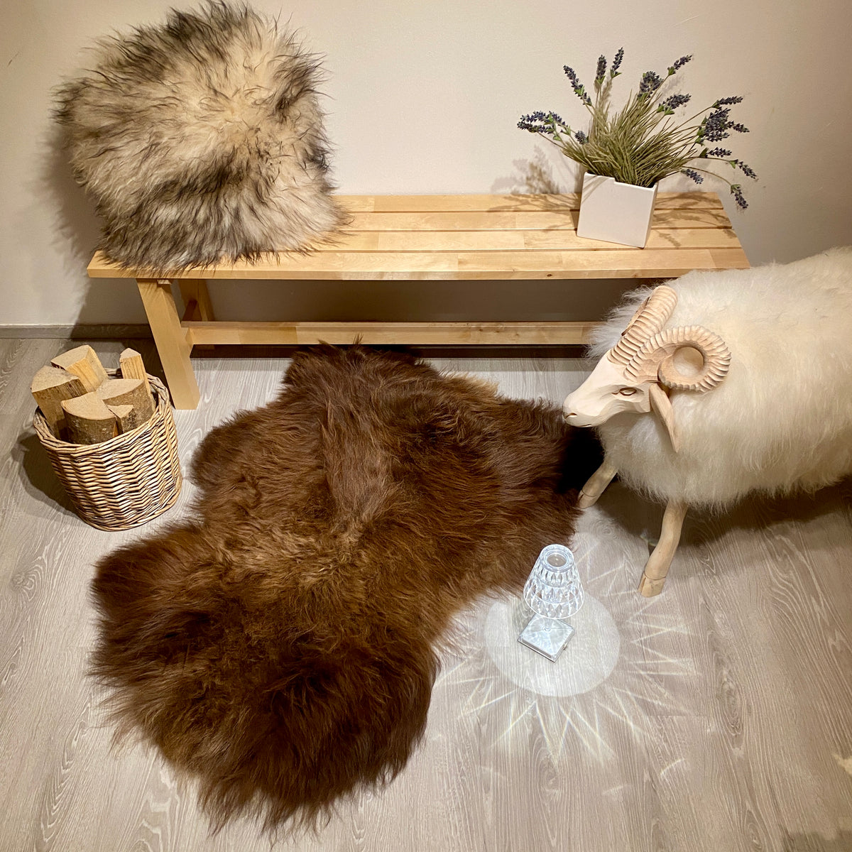 Island Schaffell Einzelstück L | Größe 130x80cm | Nr:1372