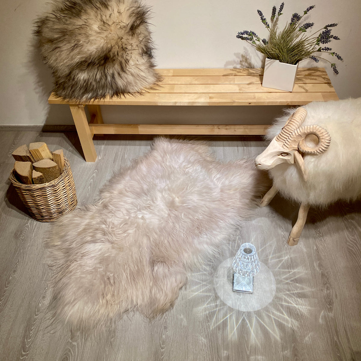 Island Schaffell Einzelstück L | Größe 140x70cm | Nr:1377