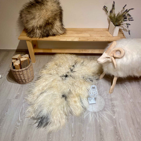 Island Schaffell gelockt Einzelstück | Größe 130x80cm | Nr:1208