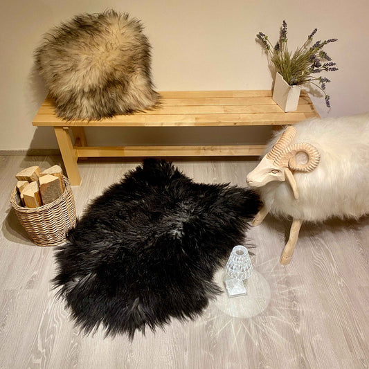 Island Schaffell gelockt Einzelstück | Größe 120x80cm | Nr:1197