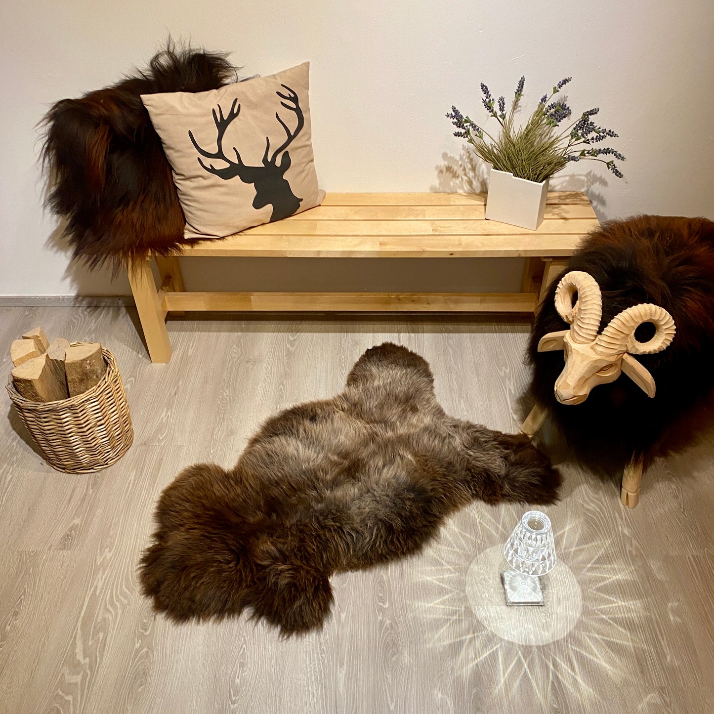 Schaffell XXL Einzelstücke | Größe 110x60cm | Nr:951