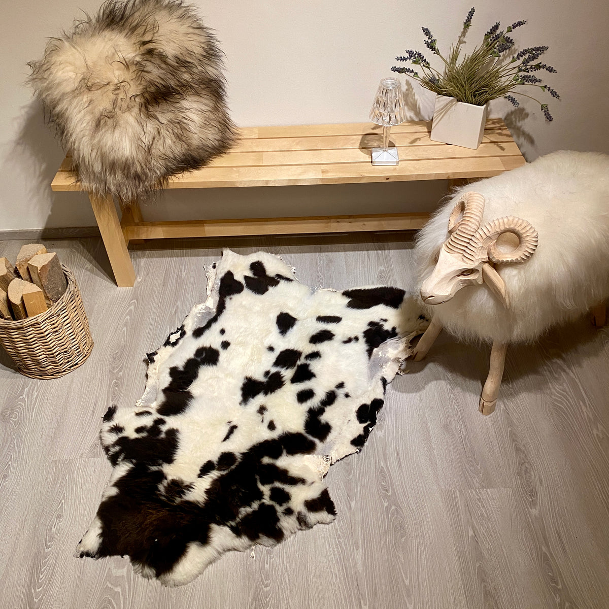 Merino Schaffell Einzelstück L | Größe 120x70cm | Nr:1329