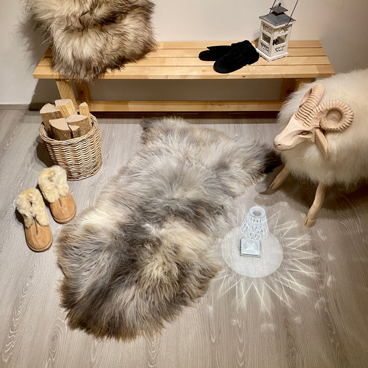 Merino Schaffell Einzelstück L | Größe 130x70cm | Nr:1417