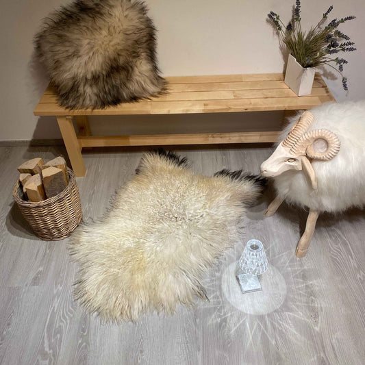 Island Schaffell gelockt Einzelstück | Größe 130x80cm | Nr:1206