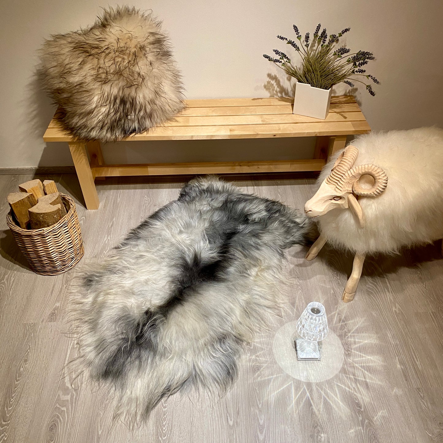 Island Schaffell XXL Einzelstück | Größe 130x80cm | Nr:1293